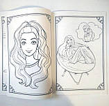 Розмальовка Barbie 36 аркушів | розмальовка для дівчинки | дитяча розмальовка |, фото 3