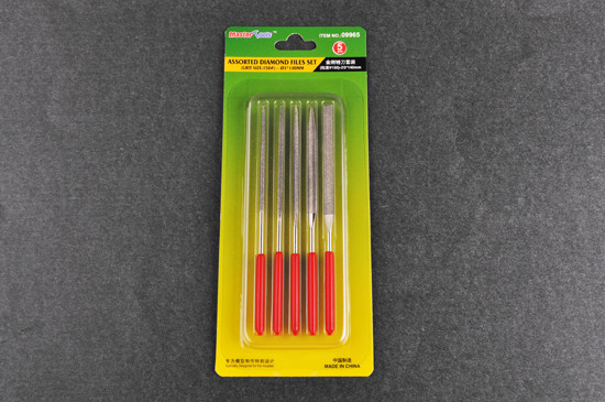 Набір алмазних надфілів 5 шт., 140 мм., Ø 3 мм, зернистість 150. MASTER TOOLS 09965