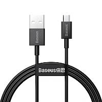 USB кабель с разъемом Micro USB BASEUS Superior Series Fast Charging |1m, 2A|. Black