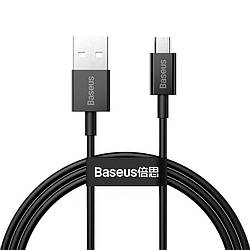 USB кабель із роз'ємом Micro USB BASEUS Superior Series Fast Charging | 1m, 2A |. Black