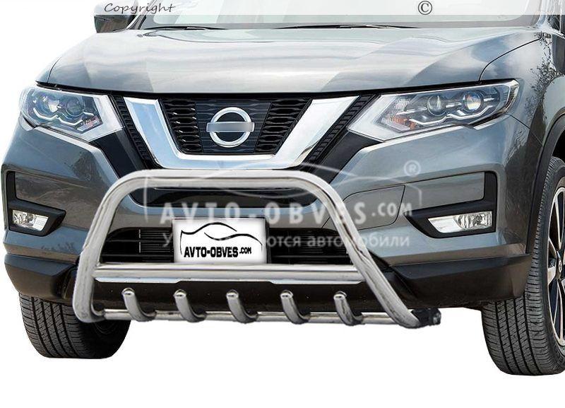 Кенгурятник Nissan Rogue 2017-2021 - тип: Ø:51*1,6мм