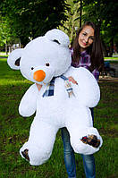 Плюшевый медведь 1.2 метра для подарка на 14 февраля, белый Подарок девушке