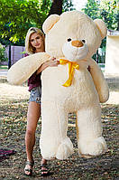 Большой Плюшевый медведь 200 см Персиковый, Мишки 2 метра, подарок для девушки на день рождения