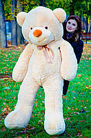 Медведь большой плюшевый 1,8 м, мягкий мишка для подарка на 14 февраля, Бежевый Подарок девушке
