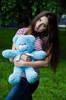 Плюшевый медведь мягкая игрушка Рафаэль 50 см Голубой Подарок девушке