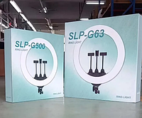 Кольцевая LED лампа SLP-G563 55 см 3 крепления телефона с пультом 220V| Селфи лампа| LED кольцо