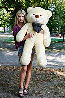 Мягкая игрушка на 8 марта Плюшевый медведь Нестор 120 см Бежевый Подарок девушке