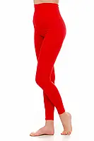 Лосіни жіночі ластикові спортивні з високою посадкою червоні пояс 10 см і 16 см. Розміри з 50 по 54