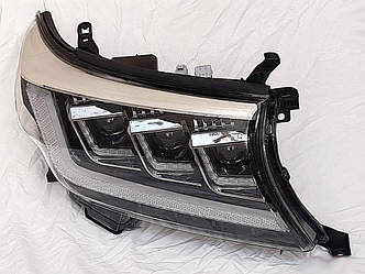 Передні фари Toyota Land Cruiser 200 тюнінг Full Led оптика (стиль 300)