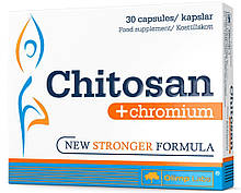 Хітозан Хром OLIMP Chitosan Plus chromium 30 капс Капсули для зниження ваги і схуднення для жінок і чоловіків