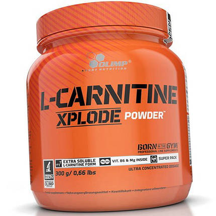 Л-карнітин Olimp L-Carnitine Xplode powder 300 г Кращий жироспалювач для жінок та чоловіків, фото 2