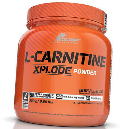 Л-карнітин Olimp L-Carnitine Xplode powder 300 г Кращий жироспалювач для жінок та чоловіків, фото 2