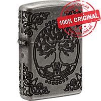 Запальничка Zippo Armor Tree of Life Antique Silver Plate 29670