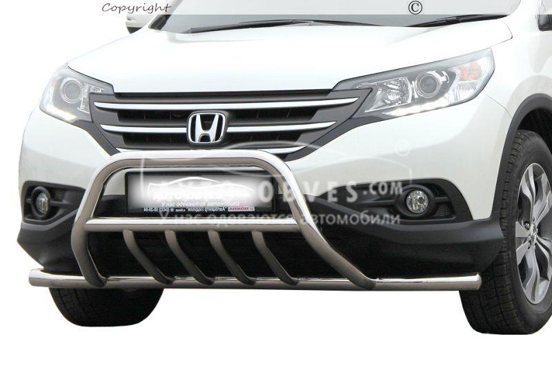 Передняя дуга Honda CRV 2013-2016 -тип: полная защита бампера - фото 1 - id-p293721290