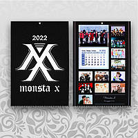Календарь Monsta X 2024 А3 настенный перекидной