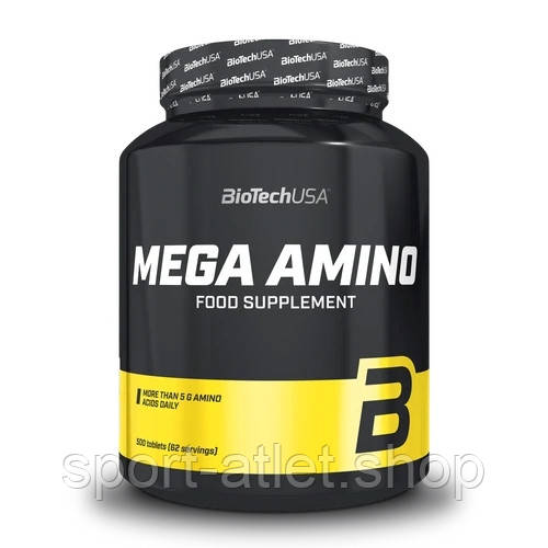 Амінокислота BioTech Mega Amino, 500 таблеток