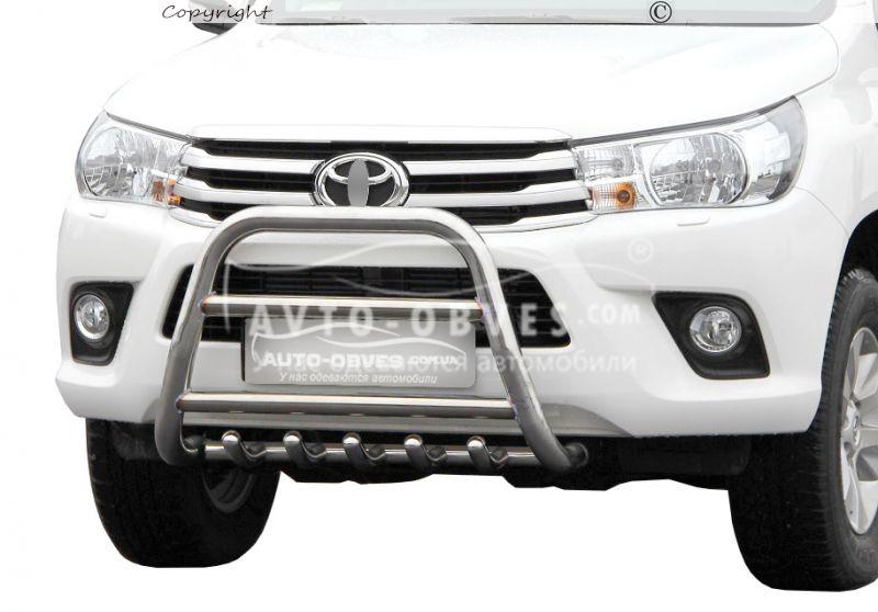 Кенгурятник Toyota Hilux 2015-2020 вариант №2 - тип: Ø51*1,6мм - фото 1 - id-p348292492