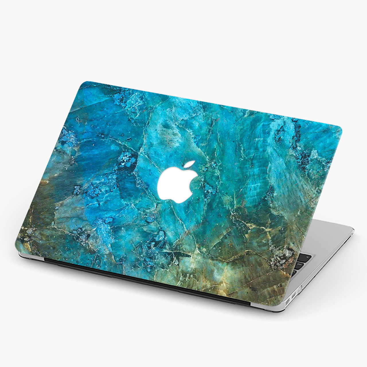 Чохол пластиковий для Apple MacBook Pro / Air Синій мармур (Blue marble) макбук про case hard cover