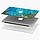 Чохол пластиковий для Apple MacBook Pro / Air Синій мармур (Blue marble) макбук про case hard cover, фото 5