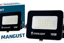 Прожектор світлодіодний 10 Вт 6500к 800Lm ENERLIGHT MANGUST IP-65