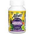 Чудові мультивітаміни Nature's Way, Alive! "Premium Prenatal Multivitamin" з ДГК (60 гелевих капсул), фото 4