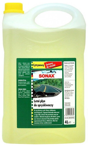 Летняя жидкость омывателя Sonax Лимон (Германия) 4л - фото 1 - id-p1553830695