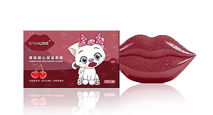 Гідрогелеві патчі для губ SERSANLOVE Cherry Honey Moisturizing Lip Mask з екстрактом вишні 20 шт. УЦІНКА