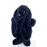 М'яка іграшка іграшка Кролик 37 см чорний, фото 3