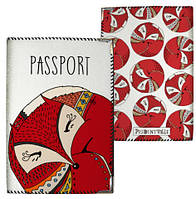 Обкладинка на паспорт Лисичка спит (PD_TFL017_BL)