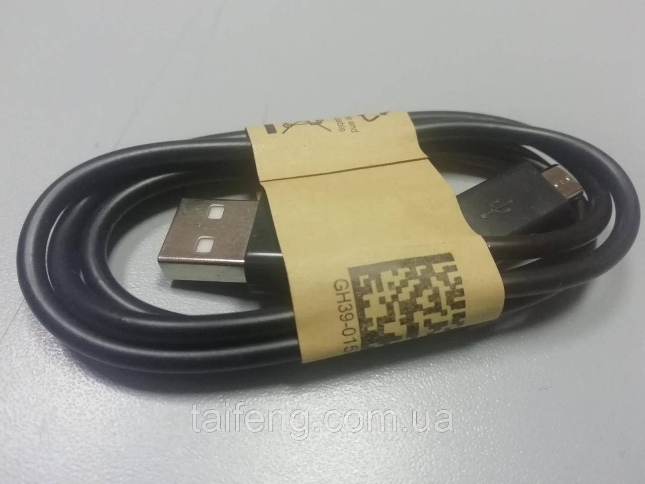 Зарядний кабель micro USB шнур чорний 1 м