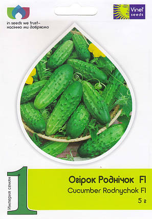 Насіння огірків Родничок F1 5 г, Імперія насіння, фото 1