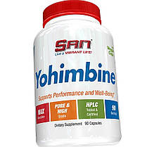 Yohimbe SAN Yohimbine 90 капс хіт Капсули для зниження ваги і схуднення для жінок і чоловіків, фото 3