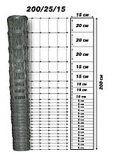 Сітка Козачка полегшена 200/25/15 2х50м Ø 2.0/1.6/1.6 мм (шарнірна)
