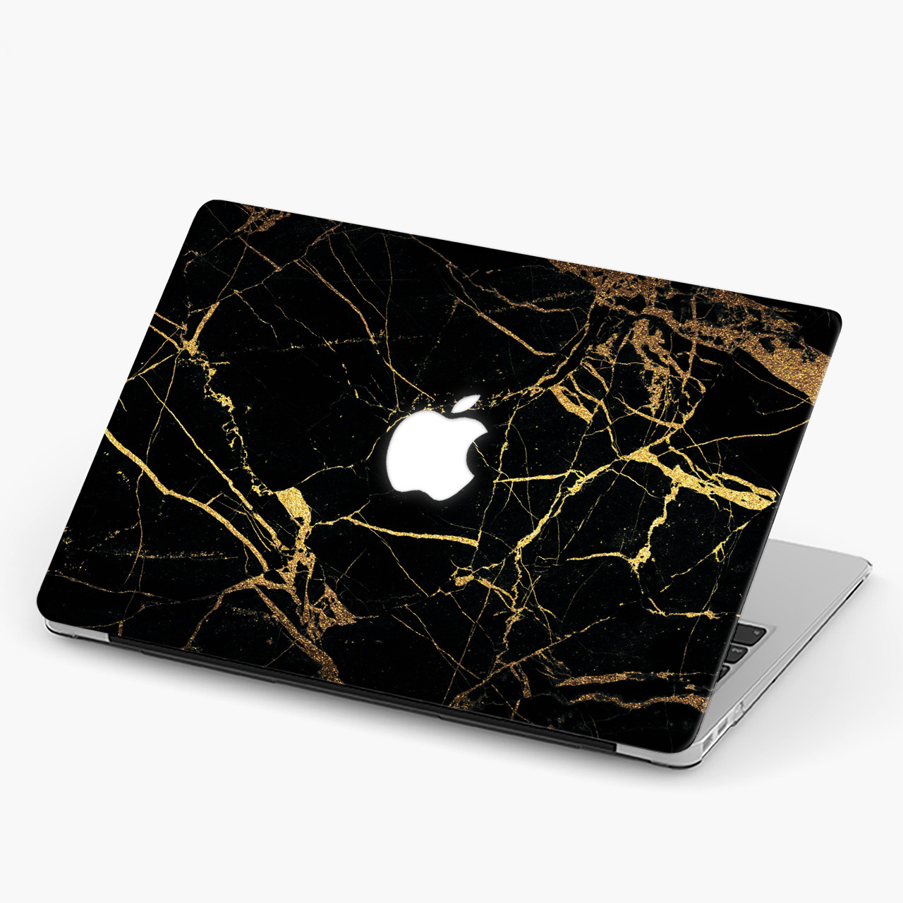 Чохол пластиковий для Apple MacBook Pro / Air Чорний мармур (Marble Black) макбук про case hard cover