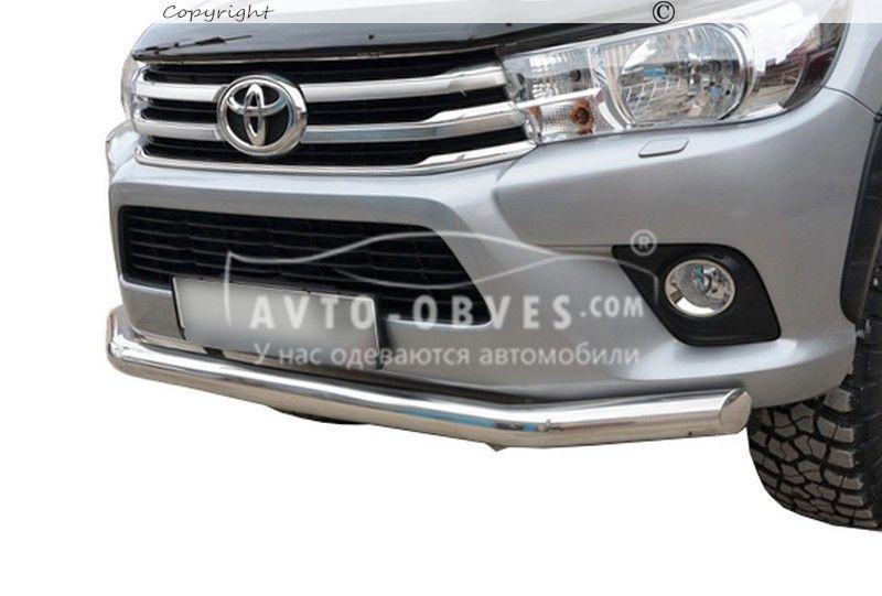 Одинарная дуга Toyota Hilux 2015-2020 - тип: Ø:60*1,6мм - фото 1 - id-p347517574