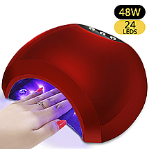 УФ лампа UV+LED SUN10X Lilly Beaute на 48 Вт для сушіння гель-лаку, гелю (red), фото 3