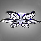 Світлодіодна люстра 105 Вт з пультом управління діммером і підсвічуванням D-9139/6BK LED 3color dimmer, фото 2