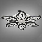 Світлодіодна люстра 105 Вт з пультом управління діммером і підсвічуванням D-9139/6BK LED 3color dimmer, фото 3