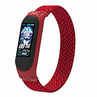 Ремешок ArmorStandart Braided Solo Loop для Xiaomi Mi Band 4/5/6 Red size M (ARM58768)