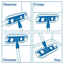 Тримач для мопа універсальний зелений 40 см PRO Service Standart, фото 6