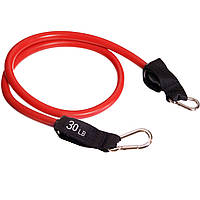 Еспандер трубчастий для фітнесу з карабіном DOUBLE CUBE DT-1002C-30LB