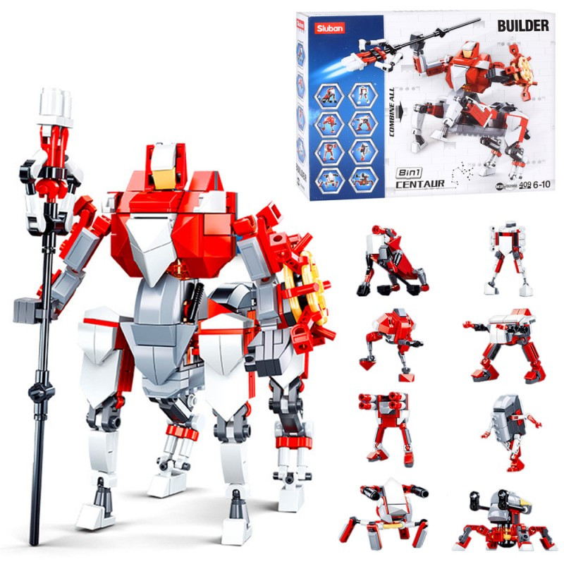 Конструктор SLUBAN M38-B0988, робот, 8в1, 409 деталей, фото 1