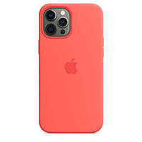 Чехол накладка бампер для Apple iPhone 13 Pro Max Айфон Silicone Case цвет pink citrus full