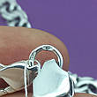 Срібний чоловічий масивний ланцюг на шию плетіння бісмарк срібло 925 проби чорнене, фото 5