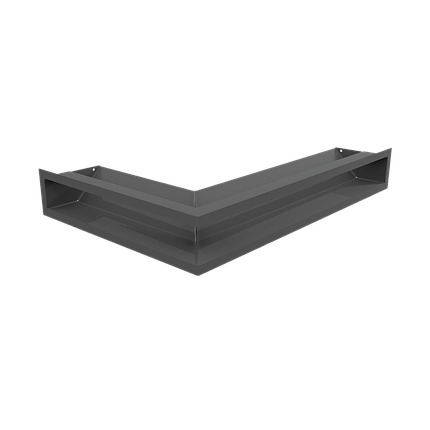 Решітка LUFT кутова права графітова 40x60x9, фото 1