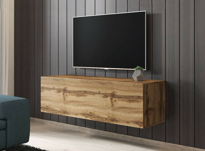 Купить Подвесная тумба под телевизор с полками «VIVO» ММ современная ...