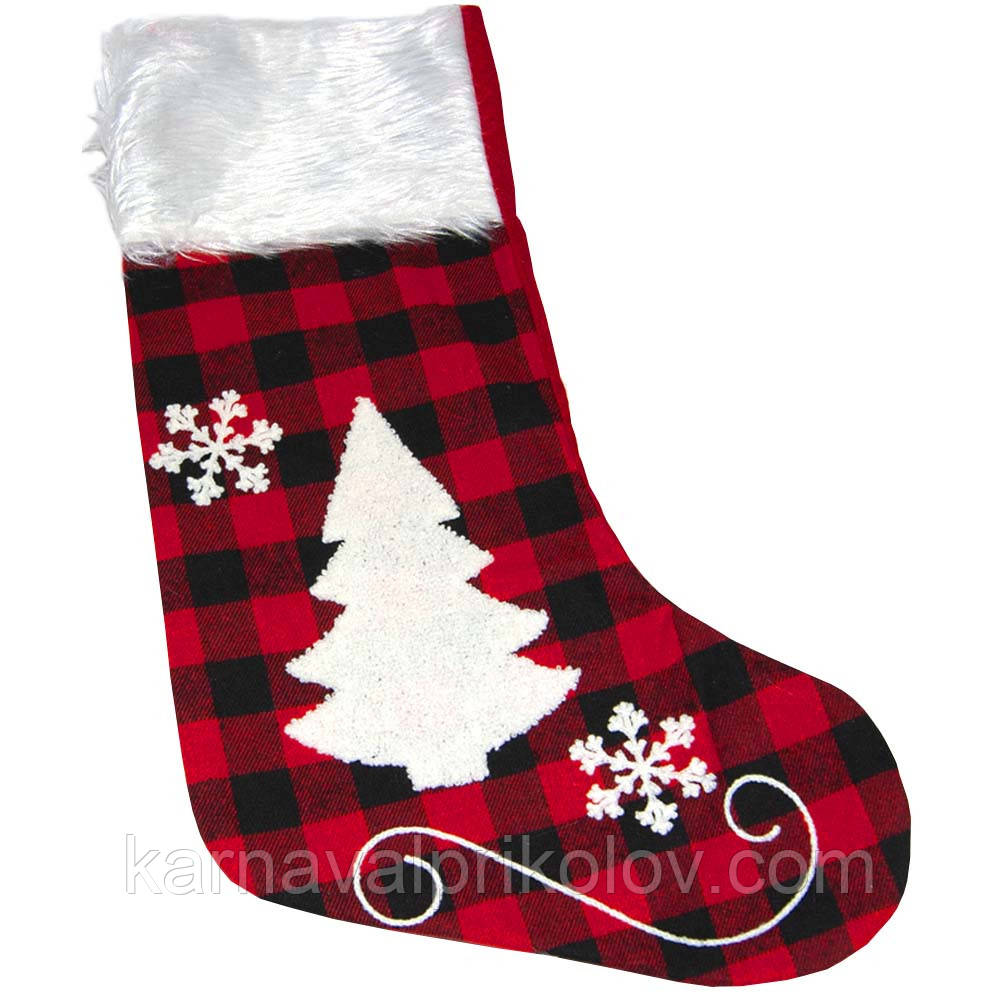 Шкарпетка новорічна 907 Ялинка
