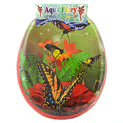 Кришка для унітаза Aqua Fairy м'яка червона