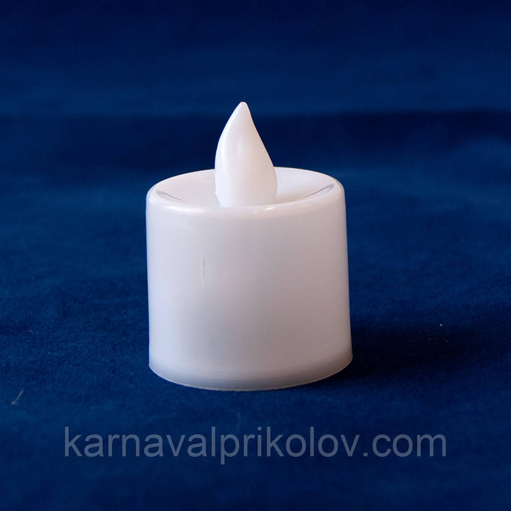 Свічка LED світня мерехтлива 4,5х3,5см (жовте свічення)