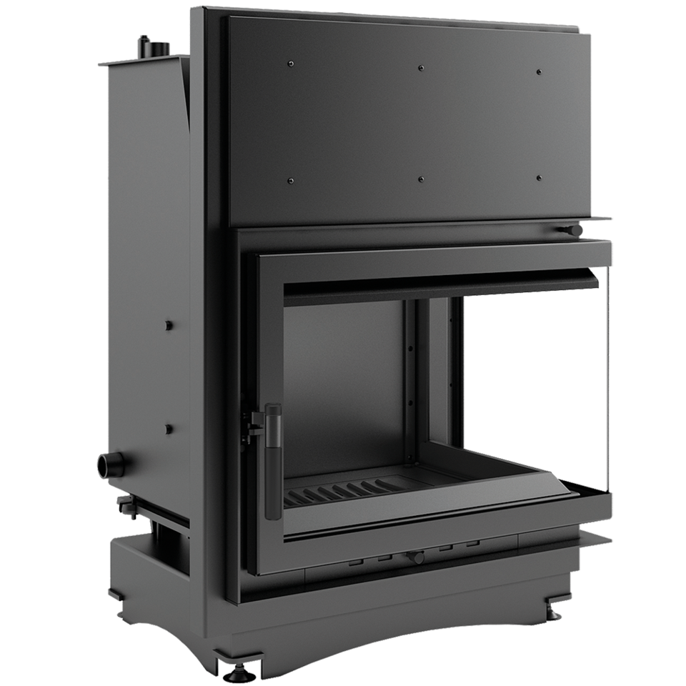Камінна топка з водяним контуром Kratki ZUZIA PW 19 права BS (19,0 кВт)